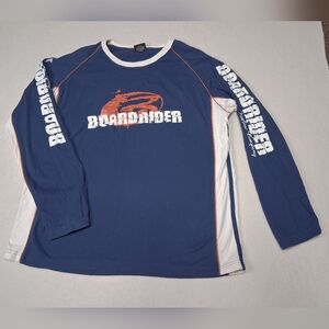 Warehouse One Boys Blue Long Sleeve Graphic Tee
